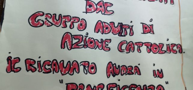 Nuova iniziativa del gruppo adulti di Azione Cattolica di Villa d’Agri Nuova iniziativa del gruppo adulti di Azione Cattolica di Villa d’Agri