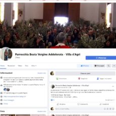 La nostra pagina facebook: “Parrocchia Beata Vergine Addolorata – Villa d’Agri”